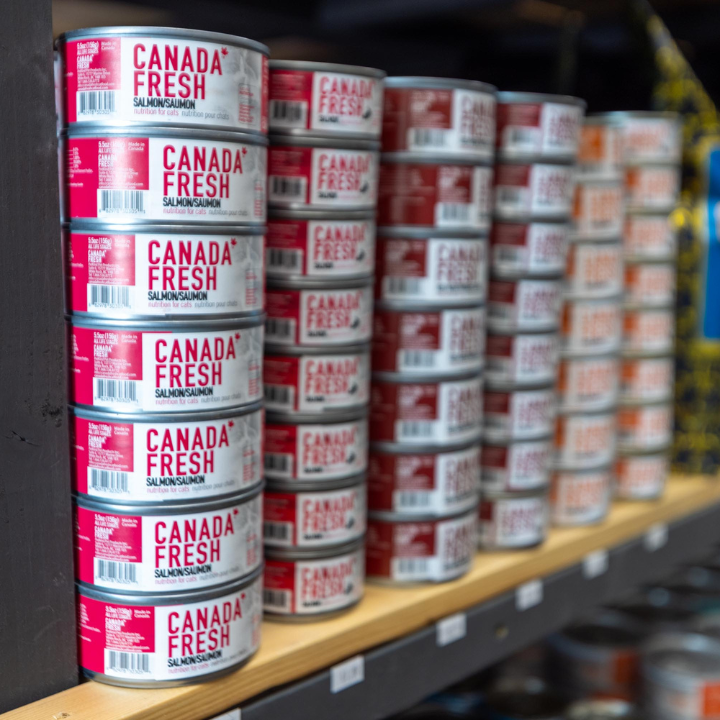Canada Fresh pet food cans at Bone Appetit pet pantry