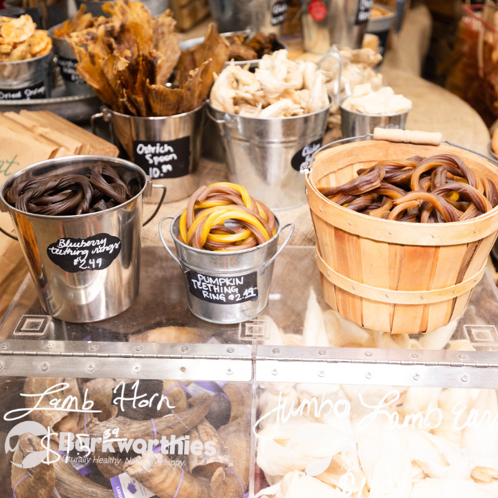 Bulk natural dog treats and chews at Bone Appetit pet pantry